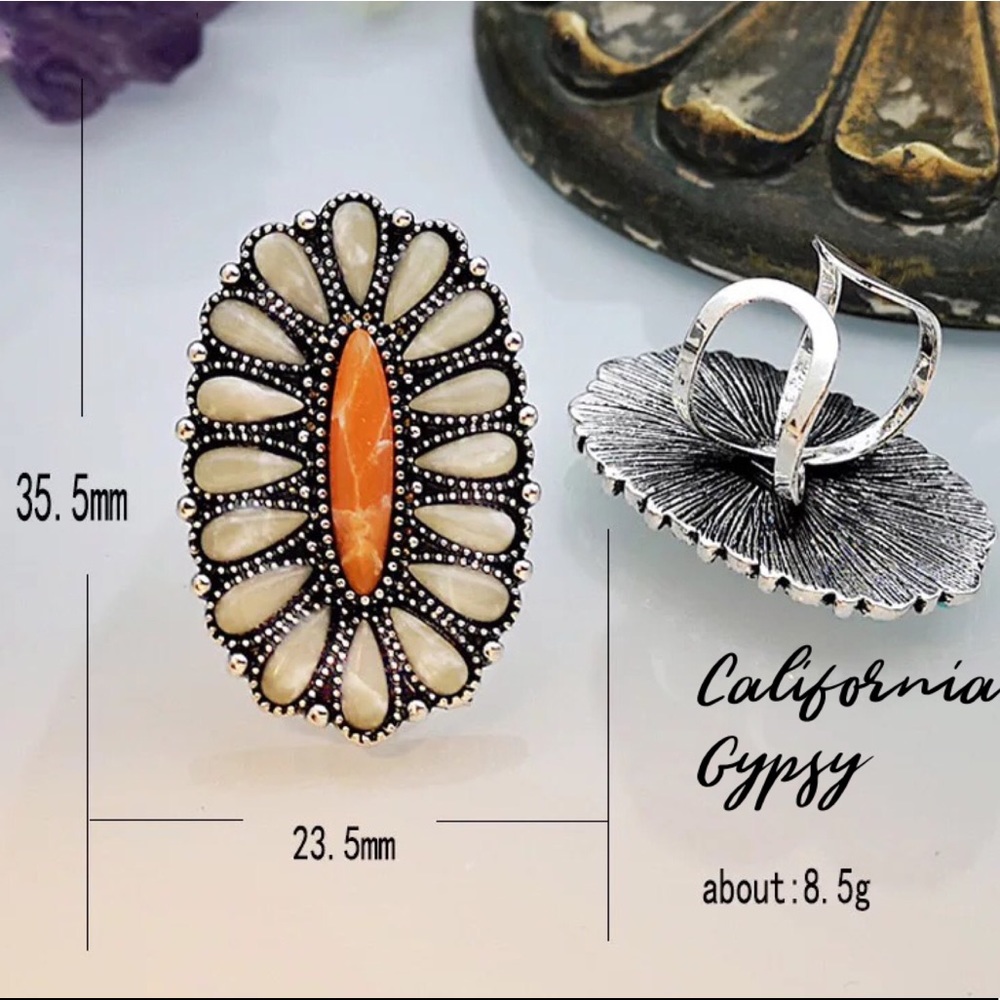 Western Gypsy Zuni Boho Ring 🌼 - Picture 5 of 5